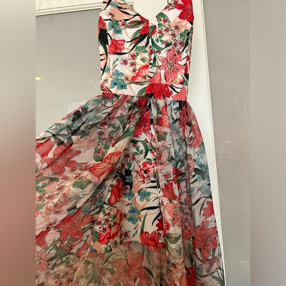 Prom dress romper floral pattern - Picture 3 of 3